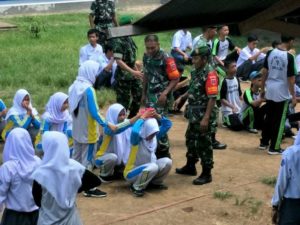 Koramil Polut Gelar Wawasan Kebangsaan Kepada Siswa SMA Negeri 9 Takalar