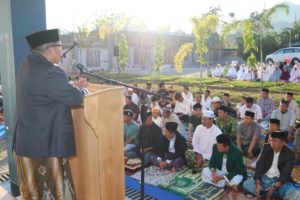 Syaiful Saleh Khutbah Idul Adha di Pusdiklat Unismuh Bollangi Gowa