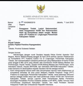 Rekomendasi KASN Ganjal Usulan Bupati Syamsari Isi 7 PPT