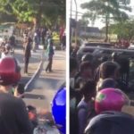 Kabid Humas Polda Sulsel, Kombes Dicky Sondani, menyebut polisi amankan 7 tersangka demo rusuh di depan Kampus Unhas Tamalanrea, Makassar
