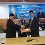 Menristekdikti Mohamad Nasir lantik Andi Lukman Sekretaris LLDIKTI IX Sulawesi, Kamis (29/8/2019), di Jakarta gantikan Muhammad Amir