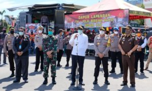 Ini Persiapan Dapur Lapangan Brimob Polda Sulsel Jelang PSBB