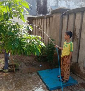 Dirumahkan, Murid SDN Borong Praktikkan Semangat Adiwiyata