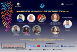 Tiga Pembicara Internasional Ikut Launching Virtual Festival Aksara Lontaraq 2020