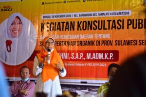 Sri Rahmi Konsultasi Publik Ranperda Sistem Pertanian Organik