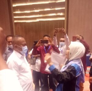 Calon Ketua PWI Sulsel Nurhayana Kamar Walk Out Dari Konferprov, Ketum PWI Atal S Depari Bungkam