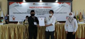 KPU Lutra Pleno Penetapan Bupati Dan Wakil Bupati Terpilih