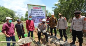 Peletakan Batu Pertama Pembangunan Perumahan Untuk Personel Polri Sinjai