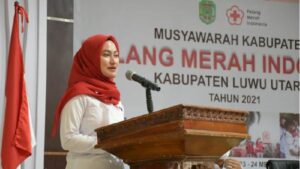 Bupati Indah Putri Buka Muskab PMI Luwu Utara