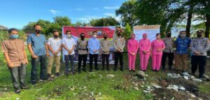 Peletakan Batu Pertama Pembangunan 10 Unit Asrama Polisi Lutra