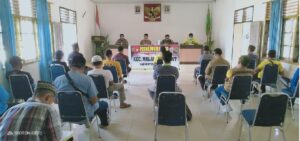 Rakor Optimalisasi Pemanfaatan Posko PPKM Tingkat Desa Di Malangke Lutra