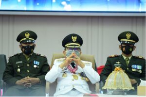 Wali Kota Palopo Judas Amir Ikut Upacara HUT TNI Secara Virtual