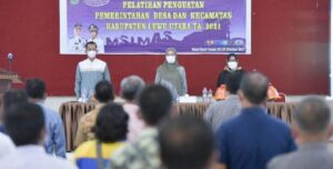 Buka Pelatihan Program Pamsimas Bagi Aparatur Desa Dan Kecamatan, Ini Pesan Bupati Lutra