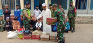 Kodim 1420 Sidrap Salurkan Sembako Untuk Santri