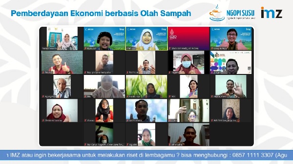 NgopiSusu IMZ Talkshow Pemberdayaan Ekonomi Berbasis Olah Sampah