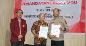 UKI Toraja – Polres Torut Sinergi Kembangkan Tri Dharma Harkamtibmas