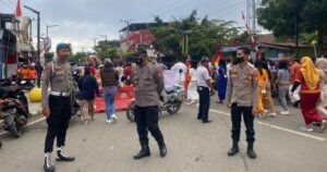 90 Personel Kepolisian Amankan Devile HUT Ke XIV Toraja Utara