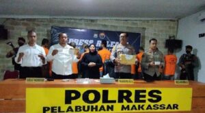 Polres Pelabuhan Makassar Bekuk 7 Pengedar Narkoba
