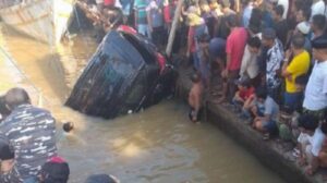 Mobil Bus Terjun Ke Sungai Tangka Sinjai
