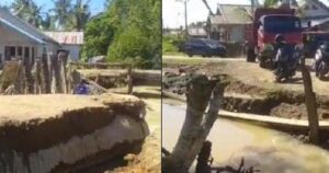 Jembatan Penghubung Kecamatan Tellulimpoe Sinjai – Kajang Bulukumba Putus