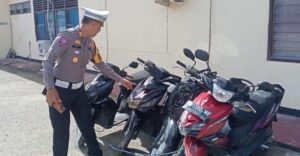 Satlantas Sinjai Amankan 4 Motor Pebalap Liar