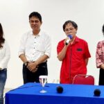 Empat caleg yang diperkenalkan oleh panitia penyelenggara
