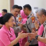 Kapolres Gowa hadiri serah terima empat Kapolres dan Kabid Labfor Polda Sulawesi Selatan di Aula Mappaoddang Polda Sulsel