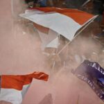 Fans FC Dallas kibarkan Merah Putih di ajang kompetisi sepak bola tertinggi Amerika Serikat atau Major League Soccer (MLS)