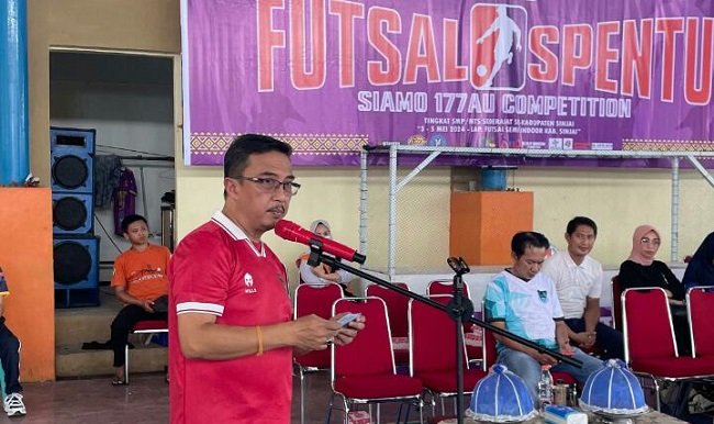 Kadispora Sinjai Buka Turnamen Futsal Antar Pelajar SMP