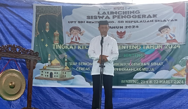 Kepala SD Inpres 58 Banteng Kabupaten Kepulauan Selayar, Hasruddin SPd MPd menggagas Program Siswa Penggerak tersebut.