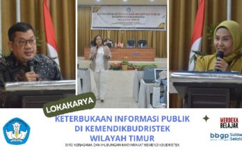 Kemendikbudristek selenggarakan Lokakarya Keterbukaan Informasi Publik di BBGP Sulsel selama lima hari (Senin, 29 Juli hingga 2 Agustus 2024