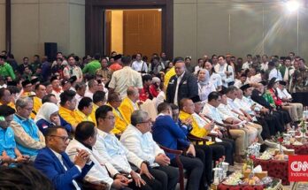 Partai Kebangkitan Bangsa, PKB gabung KIM Plus usung Ridwan Kamil di Pilgub Jakarta 2024. Ada 12 partai bergabung di koalisi ini.