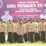 Anggota Majelis Pembimbing Cabang (Mabicab) Gerakan Pramuka yang juga Dandim Sinjai pimpin apel Hari Pramuka ke-63 tingkat Kabupaten Sinjai