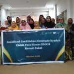 Mendukung Bulan Keuangan dan Ekonomi Syariah 2024, Rumah Zakat gelar sosialisasi dan edukasi keuangan syariah ke UMKM binaan.