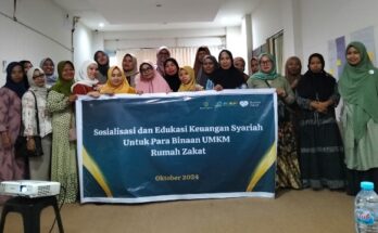 Mendukung Bulan Keuangan dan Ekonomi Syariah 2024, Rumah Zakat gelar sosialisasi dan edukasi keuangan syariah ke UMKM binaan.