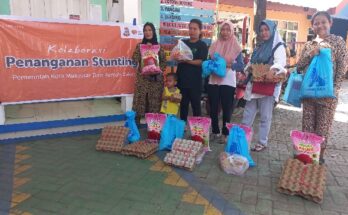 Rumah Zakat kolaborasi Charoen Pokphand tangani stunting di Pannampu, Makassar, salurkan bantuan bahan pangan