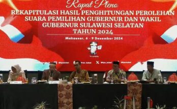 KPU tetapkan Andi Sudirman - Fatmawati pemenang Pilgub Sulsel 2024 pada rapat pleno terbuka rekapitulasi hasil penghitungan suara