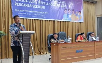 Sebanyak 200 kepala sekolah dan pengawas ngumpul di BBGP Sulawesi Selatan, selama tiga hari, tanggal 20-22 Desember 2024.