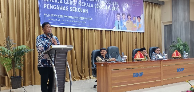 Sebanyak 200 kepala sekolah dan pengawas ngumpul di BBGP Sulawesi Selatan, selama tiga hari, tanggal 20-22 Desember 2024.