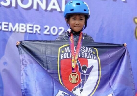 Anak Makassar Juara Sepatu Roda Nasional