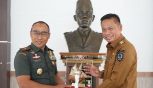 Pj Gubernur Sulsel Kunjungi Pangdam XIV Hasanuddin Bahas Perintah Presiden Prabowo