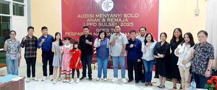 Sambut Pesparawi LPPD Sulsel Audisi Menyanyi Solo Kategori Anak Dan Remaja