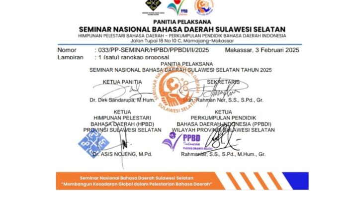 Seminar Nasional Bahasa Daerah Sulawesi Selatan di UNM