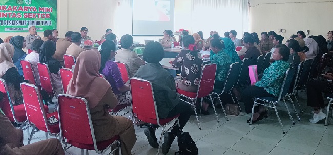 UPTD Puskesmas Tomoni Timur gekar lokakarya kesehatan fokus utama TB paru di aula kantor setempat, Selasa (18/2/2025).