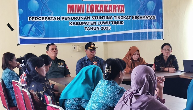 Dinas Pengendalian Penduduk dan Keluarga Berencana (KB) Luwu Timur gelar lokakarya penurunan stunting di Tomoni Timur