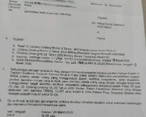 Polda Sulsel Periksa Komisioner KPU Palopo