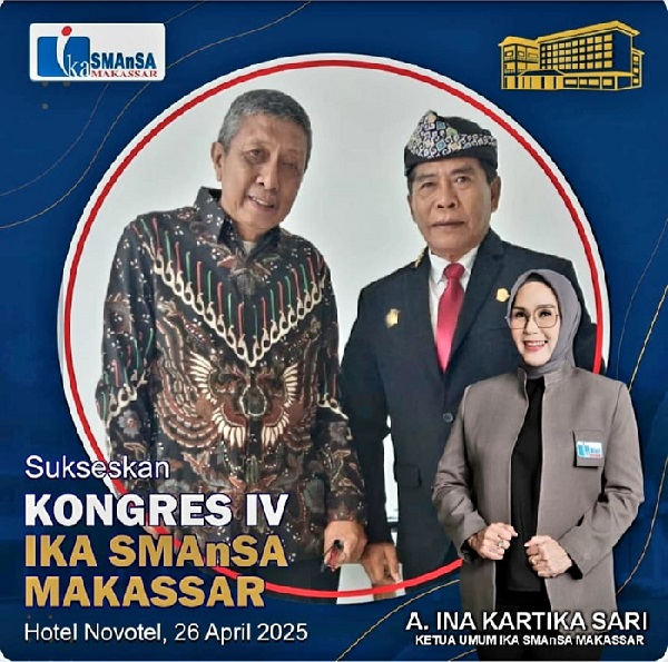 Ketua IKA SMANSA 82 yang juga Gubernur Kaltara dukung Andi Ina Kartika jadi Ketua IKA Smansa Makassar masa bakti 2025-2029.