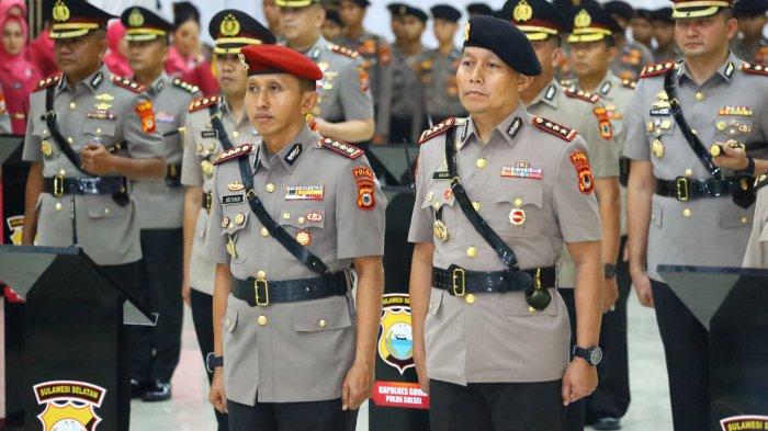 Kapolda Sulsel lantik 12 kapolres di Aula Mappaoddang, Jl Perintis Kemerdekaan, Kota Makassar, Rabu (9/4/25)