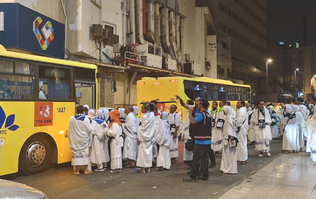 Jemaah haji diimbau tidak memberi tips kepada sopir bus shalawat yang mengantar jemaah dari hotel ke Masjidil Haram