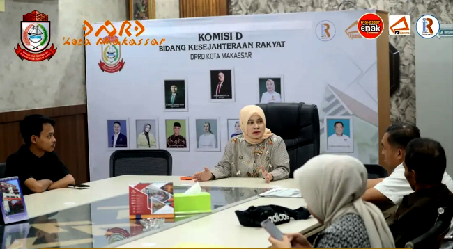 DPRD Makassar Terima Kunjungan DPRD Palopo membahas tentang efisiensi penggunaan anggaran tahun 2025 di Ruang Komisi D
